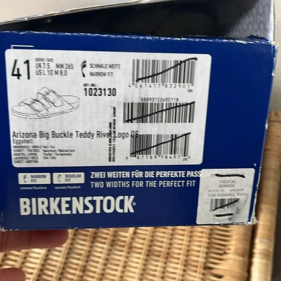 Free People x Birkenstock Arizona Big Buckle Teddy Sandals Size 10 NIB - Picture 6 of 16